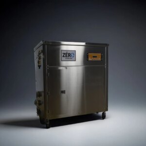 Machine de compostage pour restaurants installée en cuisine professionnelle